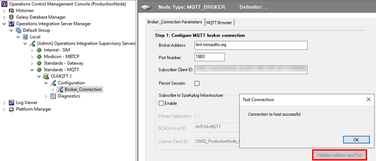 Set up the MQTT Communication Driver