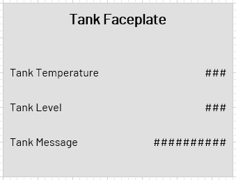 tank faceplate