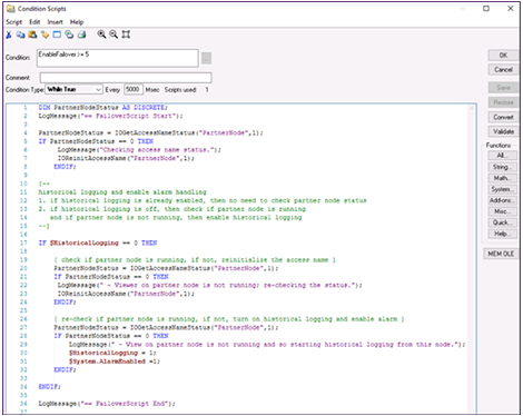 condition script