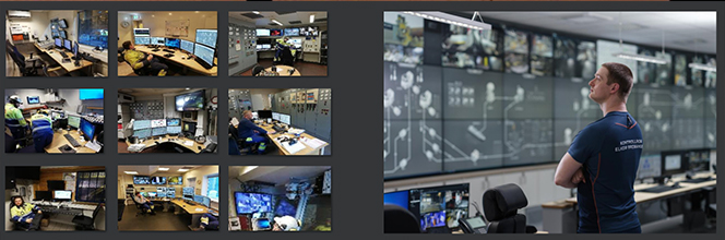 From multiple, siloed control rooms (left), to one common control center for the entire plant (right).
