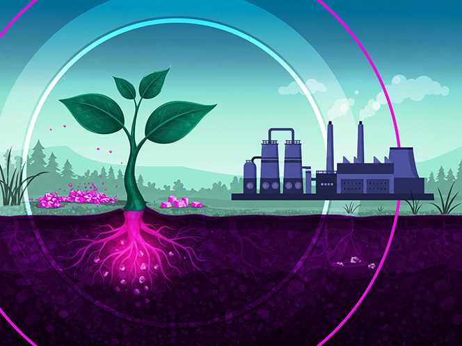 Commercial farm extracts battery