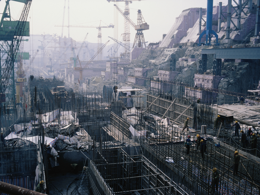 The Three Gorges Dam under construction in 2005 (Yann Layma/Getty Images