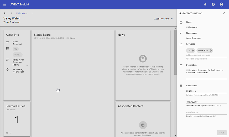 Administrators can edit individual asset metadata direct from the Asset page. Making the upkeep of this information more accessible and maintainable.